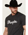 Image #2 - Wrangler Men's Rope Logo Short Sleeve Graphic Print T-Shirt, Charcoal, hi-res