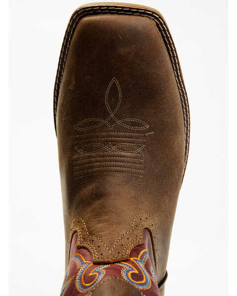 Image #6 - Double H Men's Alridge Western Boots - Broad Square Toe, Brown, hi-res