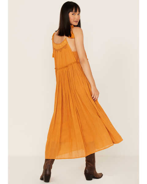 Image #4 - Talisman Women's Raja Sleeveless Midi Dress, Orange, hi-res
