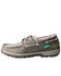 Image #3 - Twisted X Women's Silver CellStretch Boat Shoes - Moc Toe, Silver, hi-res