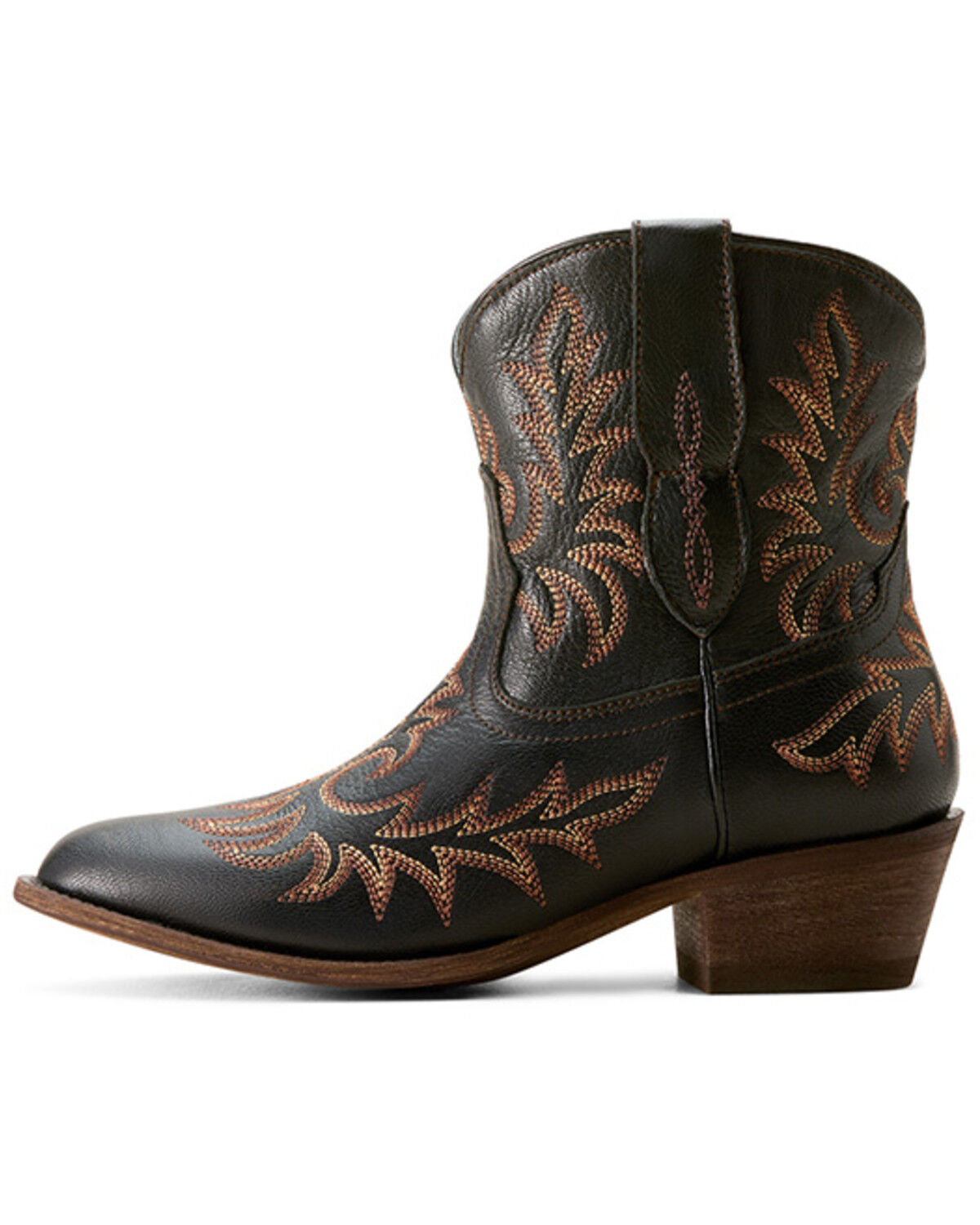 Image #2 - Ariat Women's Carlin Western Booties - Round Toe, Black, hi-res