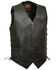 Image #1 - Milwaukee Leather Men's 58-60 Classic Side Lace Vest , Black, hi-res