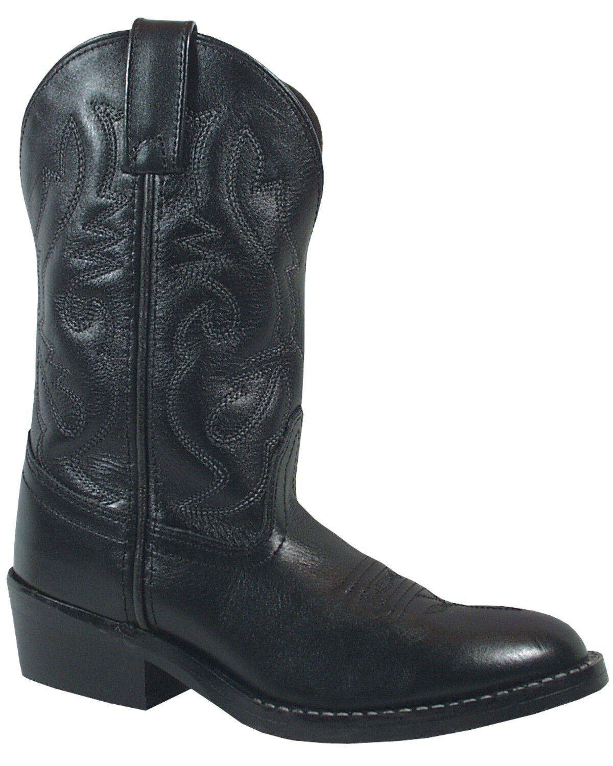 Smoky Mountain Boys' Denver Western Boots - Round Toe, Black, hi-res