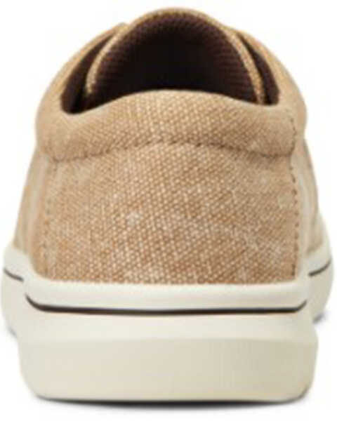 Image #3 - Ariat Little Girls' Washed Canvas Casual Lace-Up Hilo - Round Toe , Beige/khaki, hi-res