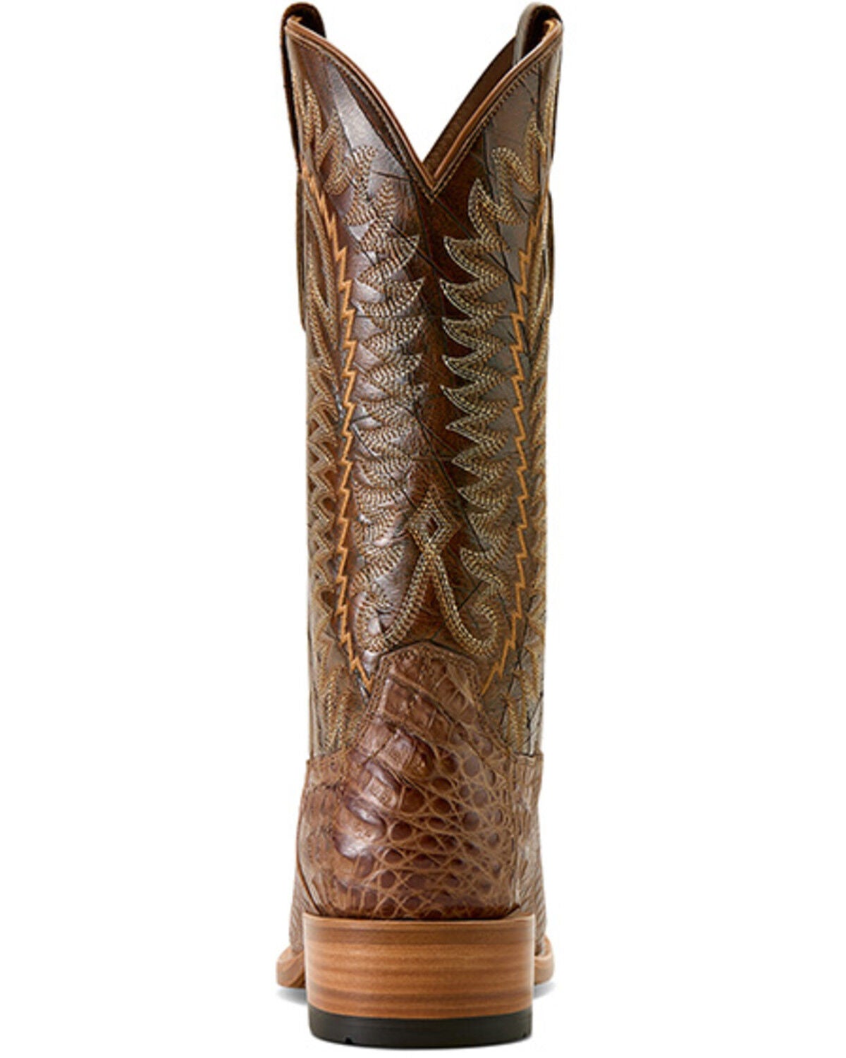 Image #6 - Ariat Men's Futurity Finalist Exotic Caiman Western Boots - Square Toe, Natural, hi-res