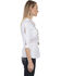 Image #2 - Cantina by Scully Women's White Lace Peek-A-Boo Blouse, White, hi-res