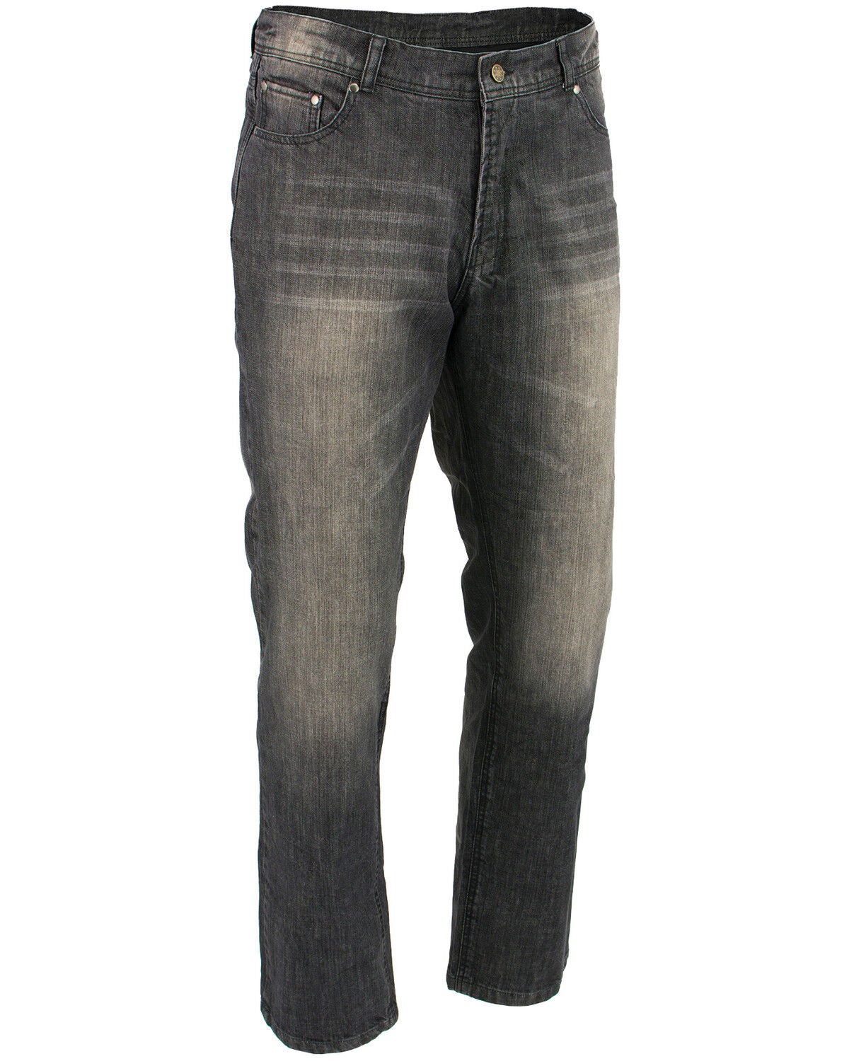 Milwaukee Leather Men's 34" Denim Jeans Reinforced With Aramid, Black, hi-res