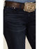 RANK 45 Women's Dark Wash Mid Riding Flare Jeans, Dark Wash, hi-res