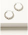 Image #1 - Shyanne Women's Juniper Sky Silver Hoop Earrings, Silver, hi-res