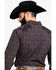 Image #5 - Austin Season Men's Embroidered Cross Plaid Print Button Long Sleeve Western Shirt, Brown, hi-res