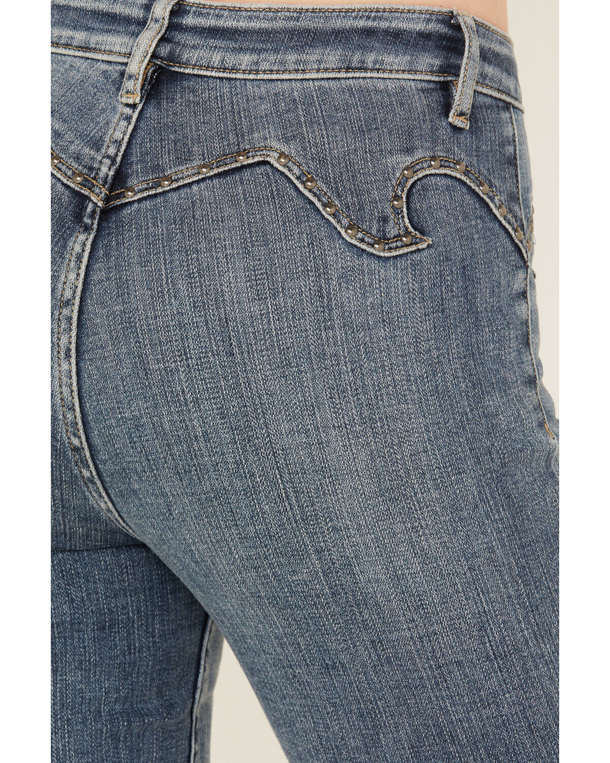 Image #4 - Idyllwind Women's Beasley Gypsy High Rise Western Yoke Stretch Bootcut Jeans, Medium Wash, hi-res