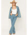 Image #1 - Wrangler Retro Women's Bailey Light Wash High Rise Stretch Trouser Jeans, Light Wash, hi-res