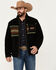 Image #1 - Pendleton Men's Camp Stripe Lone Fir Berber Jacket, Black, hi-res