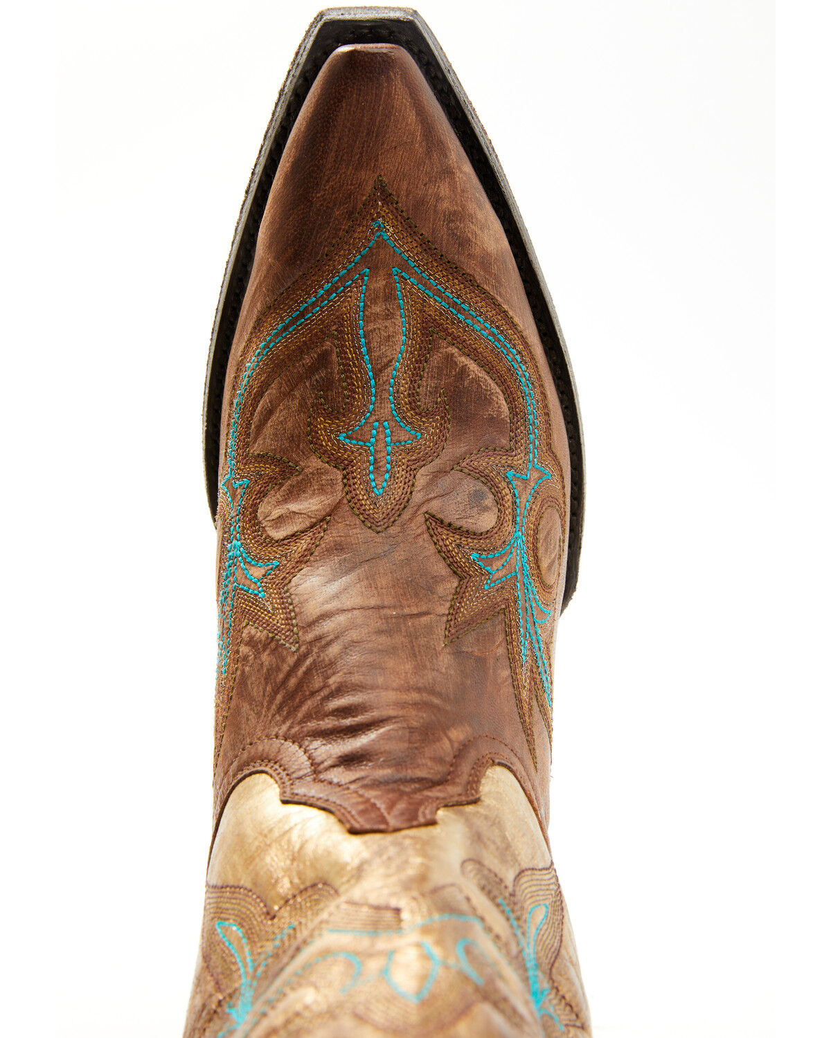 Image #6 - Old Gringo Women's Diego Heavy Western Boots - Snip Toe, Gold, hi-res