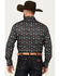 Image #4 - Rock & Roll Denim Men's Southwestern Print Long Sleeve Snap Stretch Western Shirt, Black, hi-res