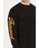 Image #3 - Thorogood Men's USA Logo Long Sleeve Work T-Shirt, Black, hi-res