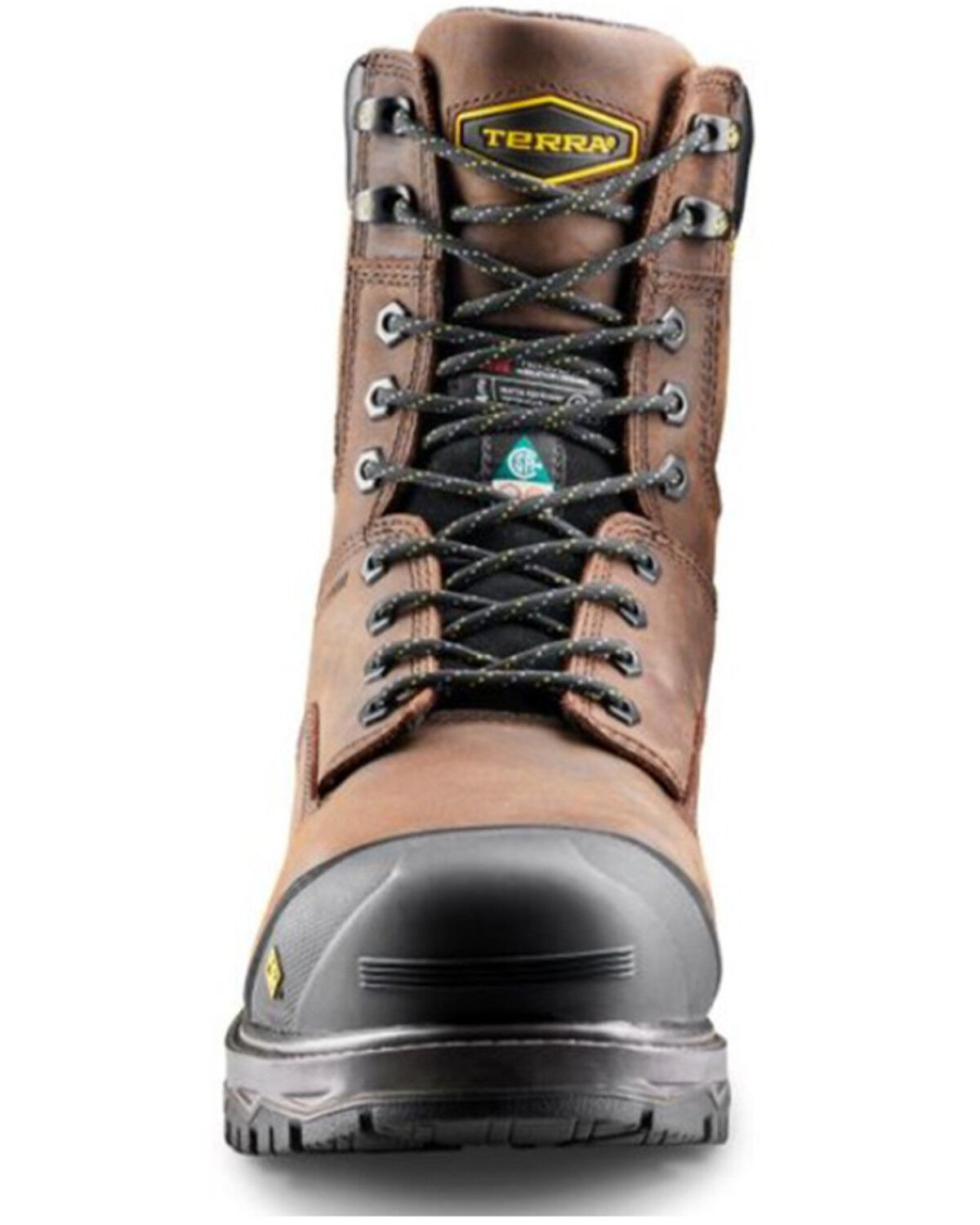 Image #4 - Kodiak Men's Gantry 8" Lace-Up Waterproof Work Boots - Composite Toe, Dark Brown, hi-res