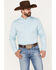 Image #1 - Cody James Men's Glacier Button Down Western Shirt , Blue, hi-res