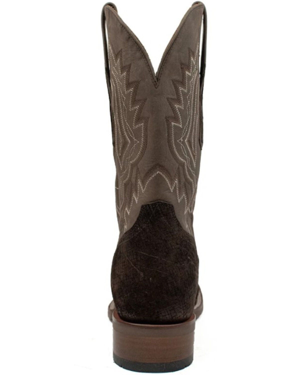 Image #5 - El Dorado Men's Hippo Chocolate Exotic Western Boot - Broad Square Toe, Chocolate, hi-res