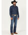 Image #1 - Cinch Men's Medium Wash Ian Slim Bootcut Denim Jeans, Medium Wash, hi-res