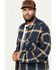 Image #2 - Hawx Men's Thermal Lined Flannel Work Shirt Jacket, Navy, hi-res