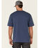 Image #8 - Carhartt Men's Loose Fit Heavyweight Logo Pocket Work T-Shirt, Dark Blue, hi-res