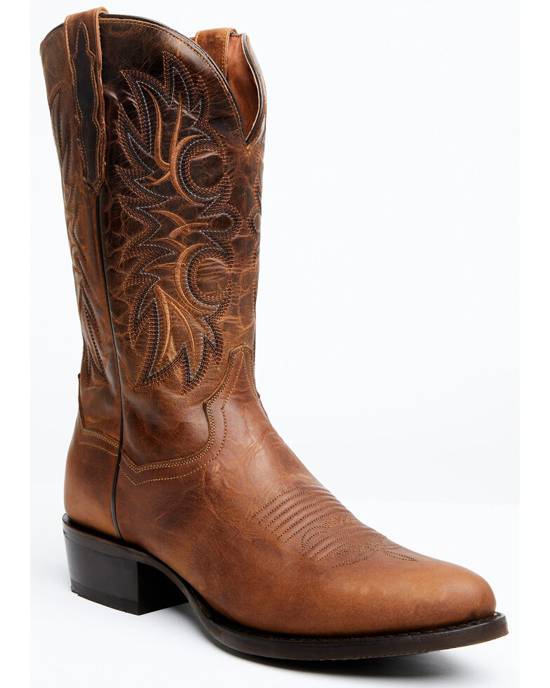 Dan Post Men's Sand Shaft Western Boots - Round Toe, Sand, hi-res