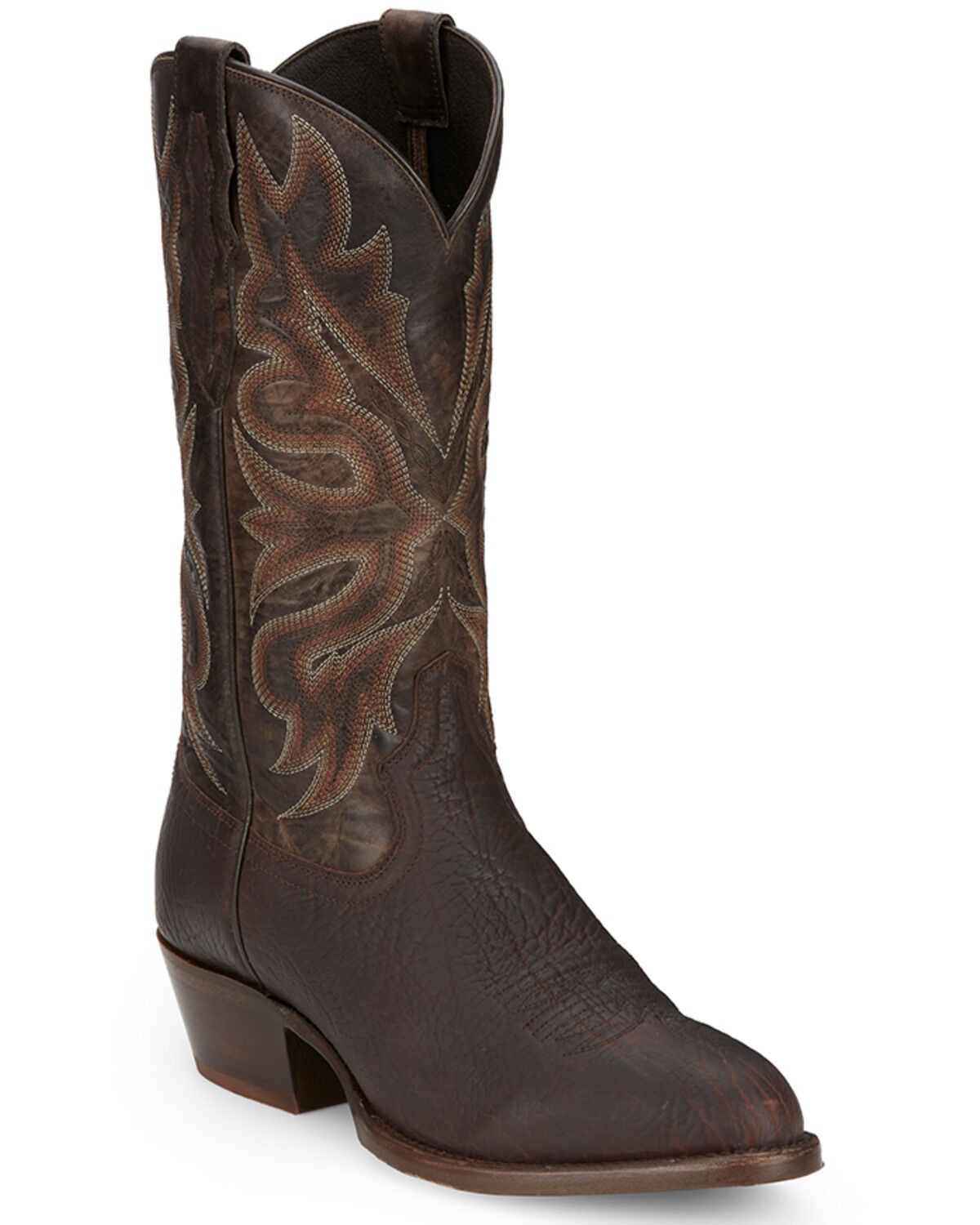 Image #1 - Tony Lama Men's Stegall Western Boots - Round Toe, Dark Brown, hi-res