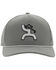 Image #3 - Hooey Men's Golf Logo Embroidered Trucker Cap, Grey, hi-res
