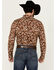 Image #4 - RANK 45® Men's Hopewood Abstract Southwestern Print Long Sleeve Button-Down Stretch Western Shirt , Rust Copper, hi-res
