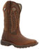 Image #1 - Rocky Women's Legacy 32 Waterproof Pull On Western Boot - Broad Square Toe, Brown, hi-res