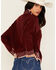 Image #4 - Revel Women's Whip Stitch Turtleneck Sweater, Burgundy, hi-res