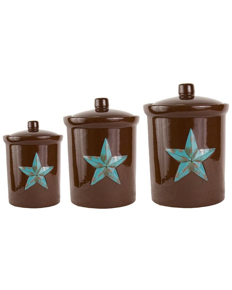 HiEnd Accents Star Canister Set, Brown, hi-res