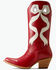 Image #2 - Ariat Women's Beaux Western Boots - Round Toe, Red, hi-res