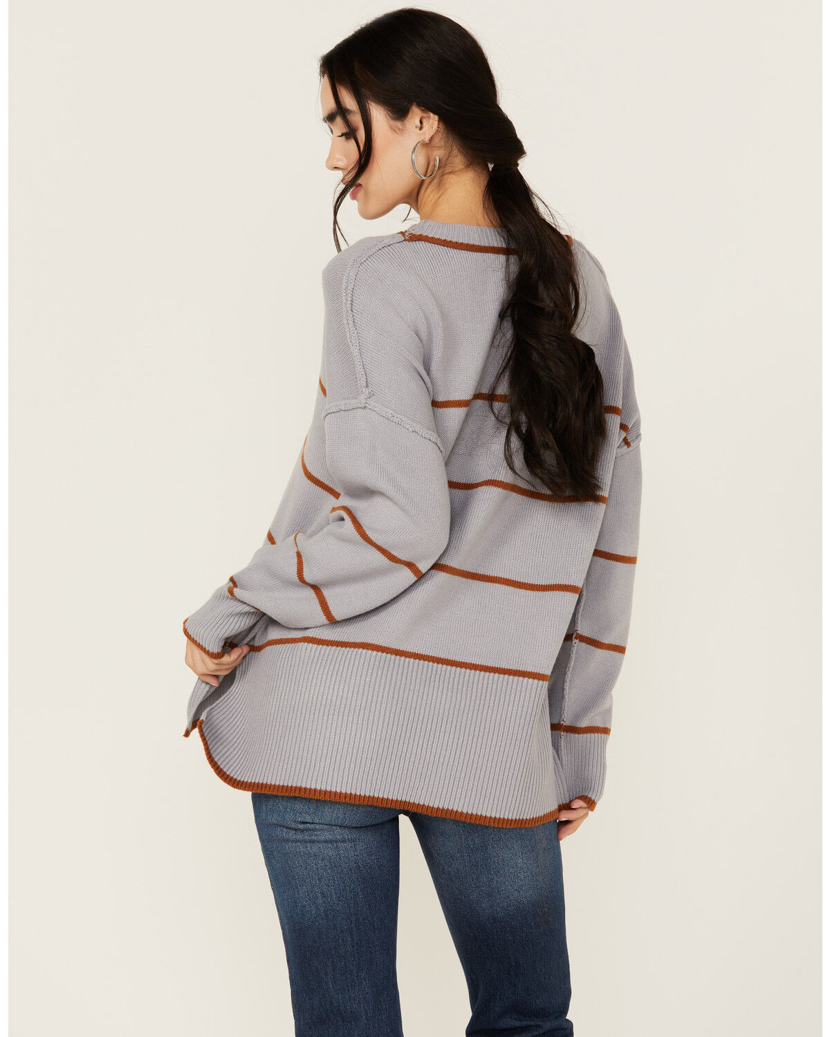 Image #4 - Wishlist Women's Striped Sweater, Blue, hi-res