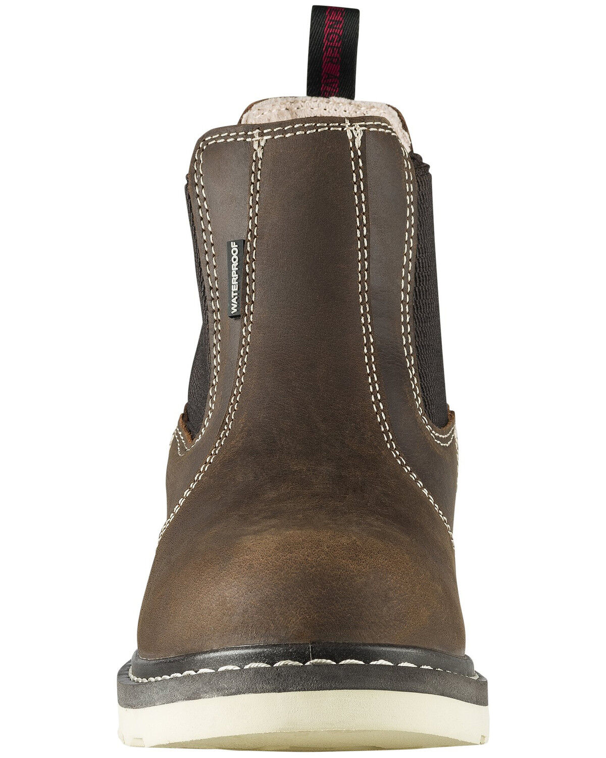 Image #4 - Avenger Women's Waterproof Chelsea Work Boots - Soft Toe, Brown, hi-res