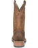 Image #3 - Double H Men's Anton Western Work Boots - Steel Toe, Brown, hi-res