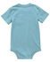 Image #2 - Carhartt Infant Boys' Solid Short Sleeve Snap Onesie, Blue, hi-res