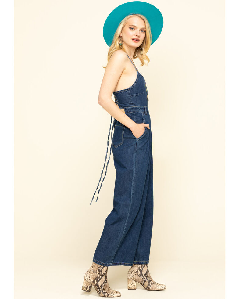 Molly Bracken Women S Denim Back Tie Jumpsuit Sheplers