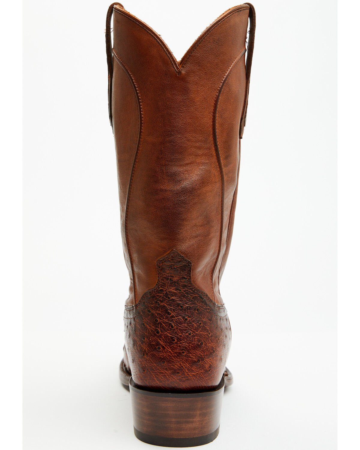 Image #5 - Cody James Black 1978® Men's Chapman Exotic Full-Quill Ostrich Western Boots - Round Toe, Cognac, hi-res