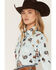 Image #2 - Cruel Girl Women's Horse Conversational Print Long Sleeve Snap Western Shirt, Light Blue, hi-res