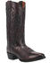Image #1 - Dan Post Men's Mignon Western Boots - Round Toe, Black Cherry, hi-res