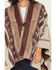 Image #3 - Shyanne Women's Tanager Southwestern Print Clasp Front Shawl, Cream, hi-res