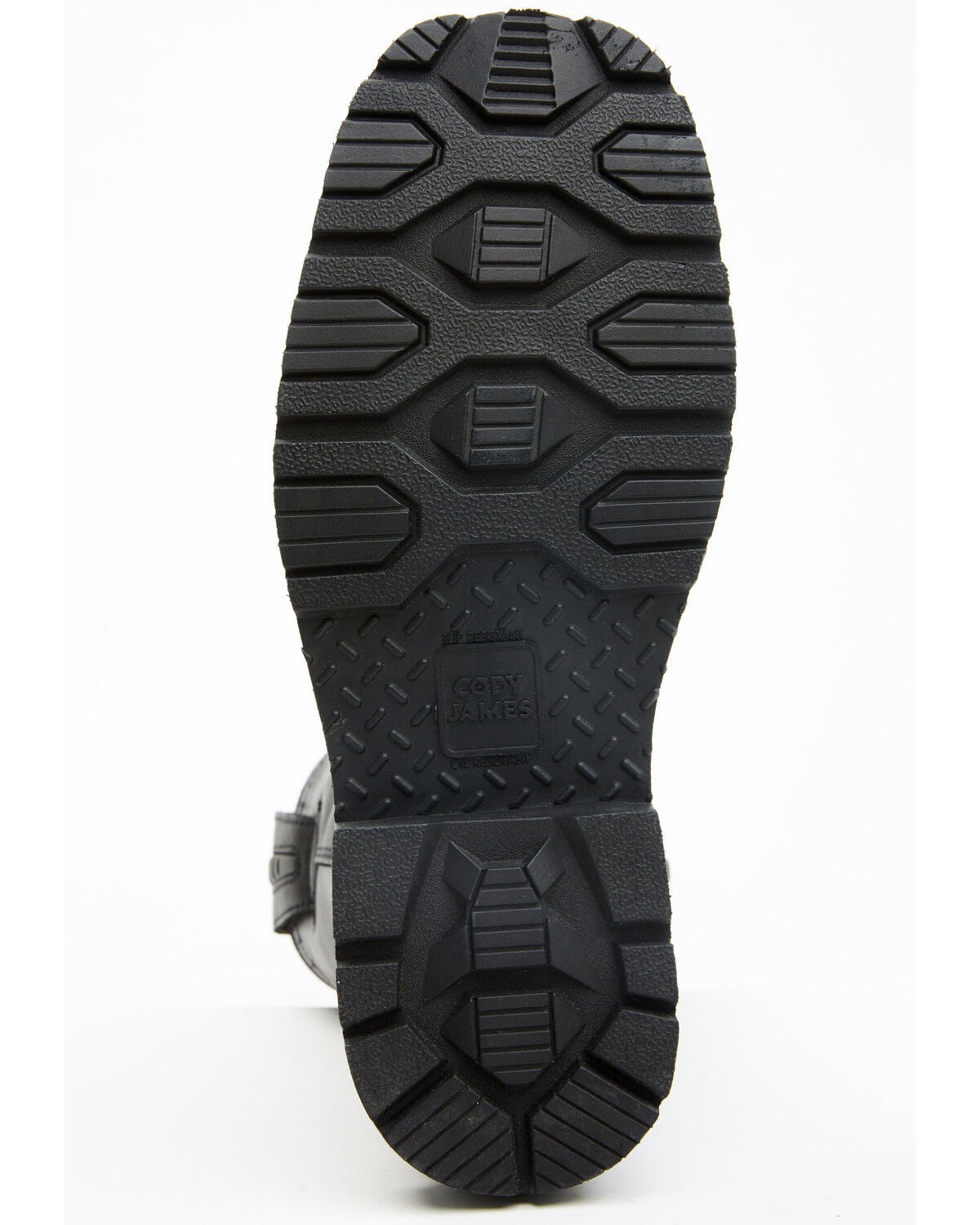 Image #7 - Cody James Men's 11" Uniform Western Work Boots - Composite Toe, Black, hi-res