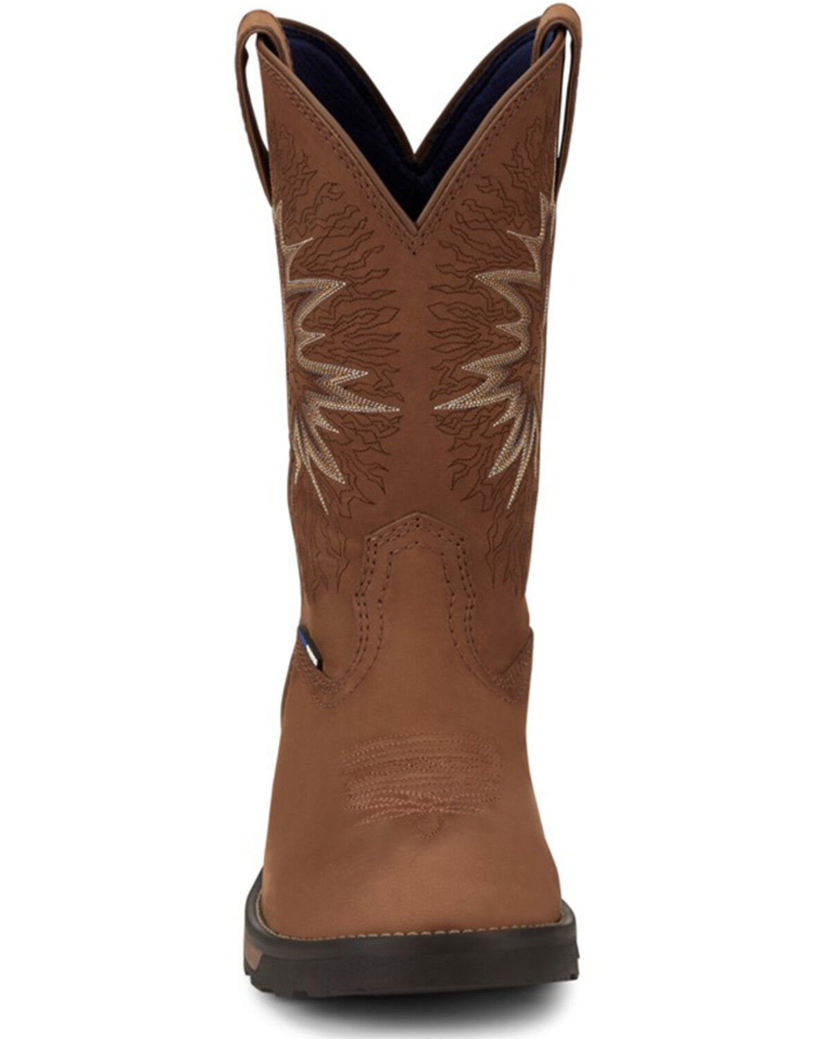 Image #4 - Tony Lama Men's Boom Saddle Cowhide Pull-On  Western Work Boots - Soft Toe, Tan, hi-res