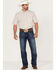 Resistol Men's Baldwin Plaid Print Short Sleeve Button Down Western Shirt , White, hi-res