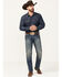Image #1 - Wrangler Retro Men's Bozeman Medium Wash Low Rise Slim Straight Jeans, Denim, hi-res