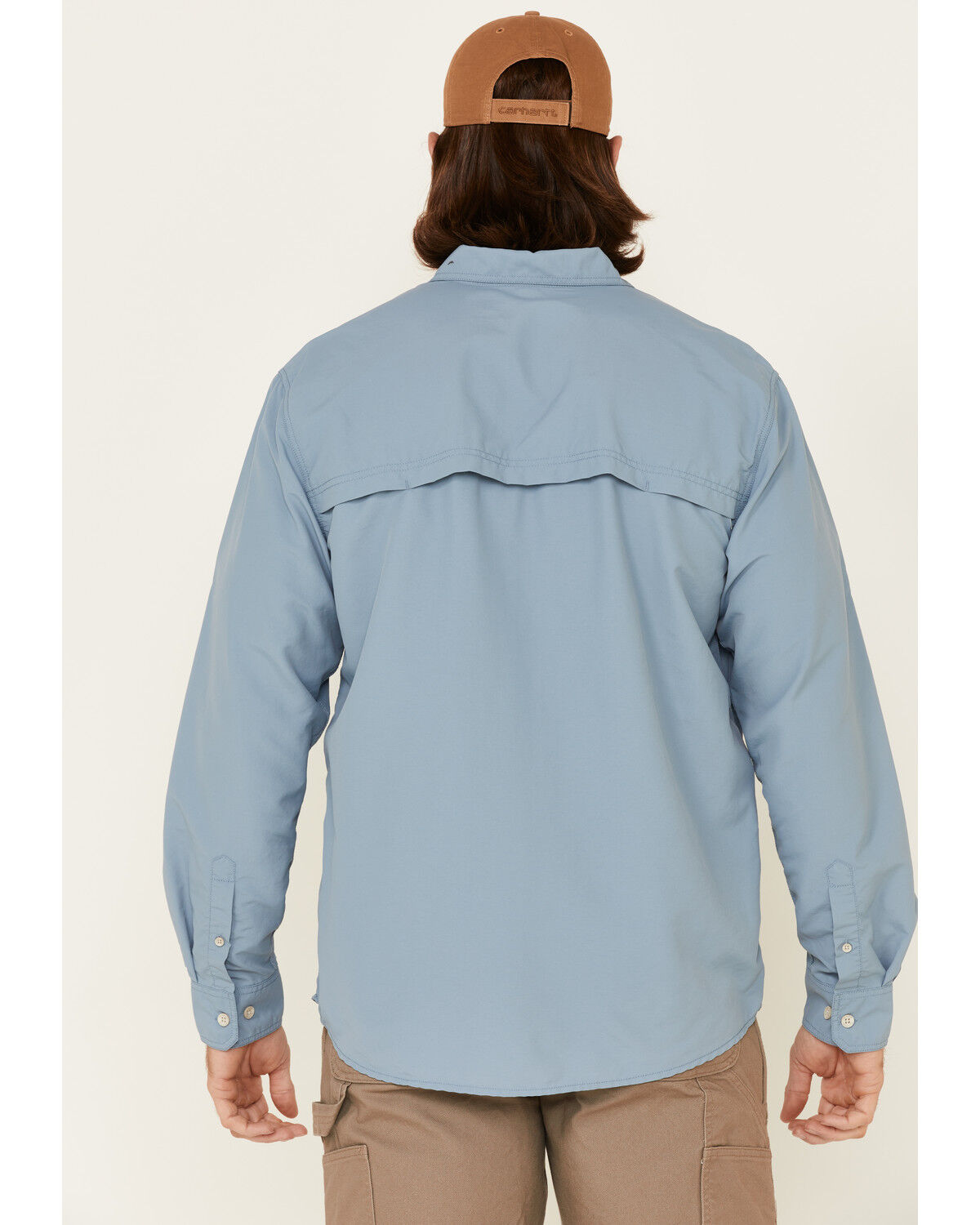 Image #4 - North River Men's Utility Outdoor Long Sleeve Button Down Western Shirt, Blue, hi-res