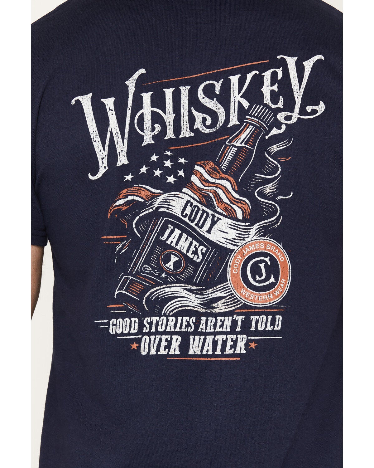 Image #4 - Cody James Men's Good Stories Short Sleeve Graphic T-Shirt, Navy, hi-res