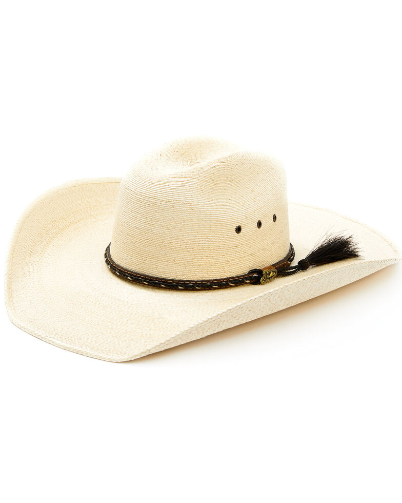 Justin Men's Light Brown Buckhorn Straw Western Hat , Brown, hi-res